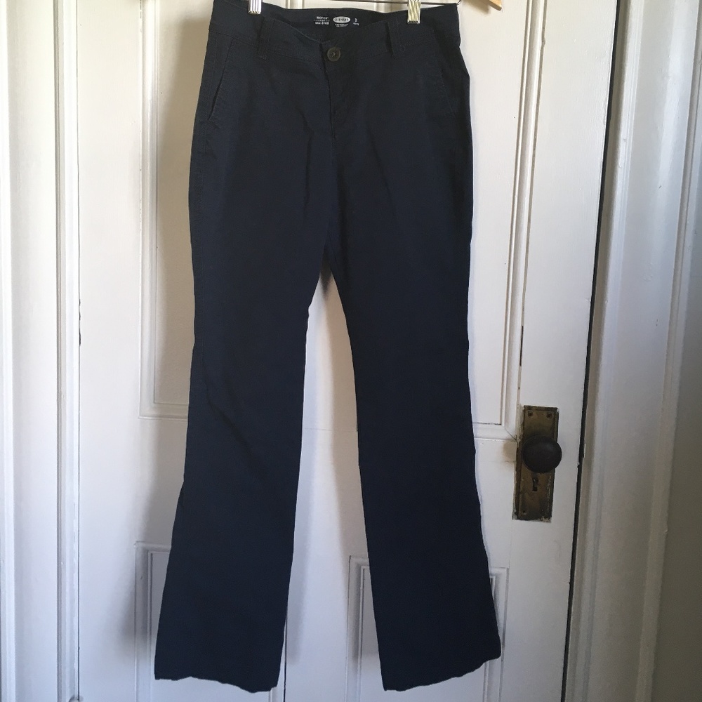 Old Navy Petite Khaki Pants in True Navy 2P